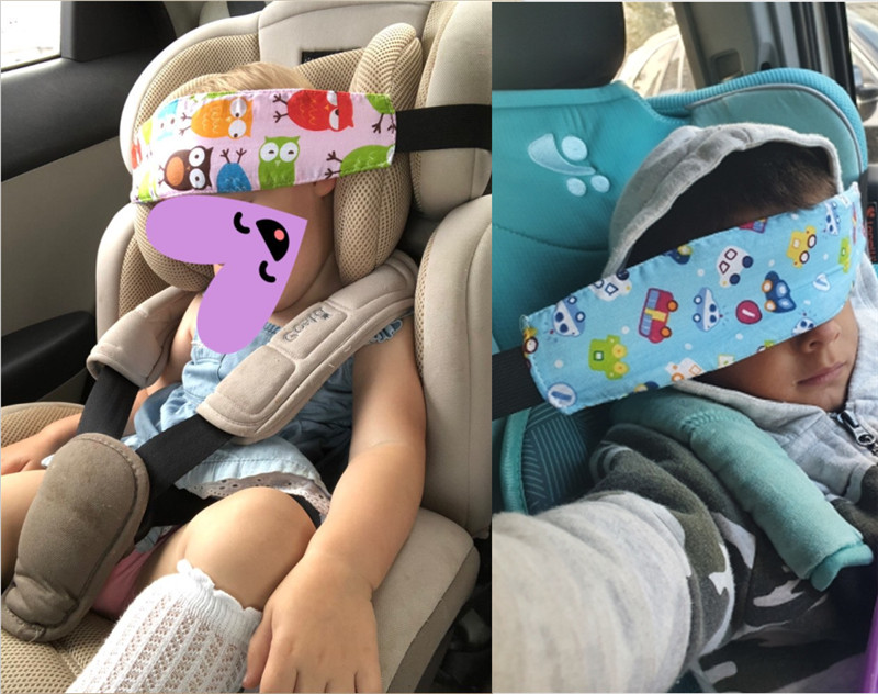 Fixing Band Baby Head Support Holder Sleeping Belt Baby Safety Car Seat Sleep Head Travel Stroller Soft Pillow