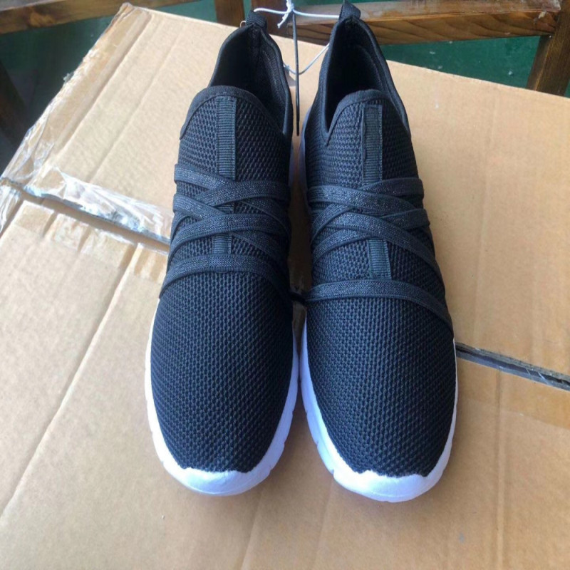 Ladies Flyknit Sport Shoes Casual And Fashion Confortable Wearable Black Color