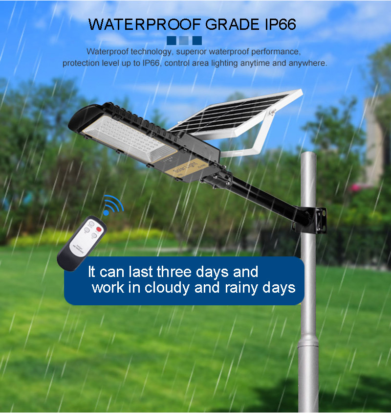 All Wattage Street Light LED IP66 Integrated Solar Panel Energy System