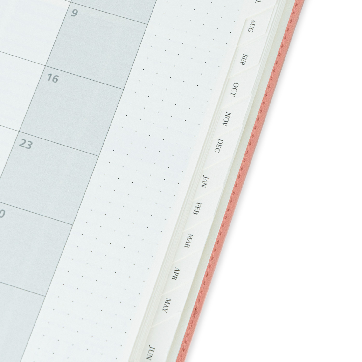 Pink 10.5''X 8.5'' Custom Weekly Planner 2023 2023 With Monthly Tabs