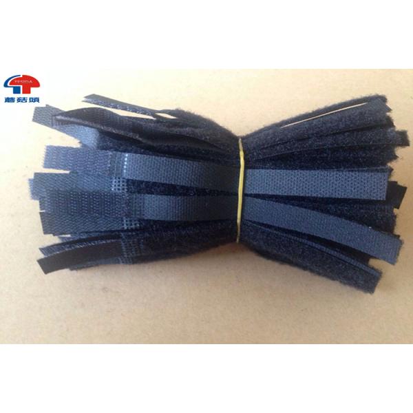 Custom Shape Wire Belt Hook Loop Cable Ties , Self Locking 100mm cable tie
