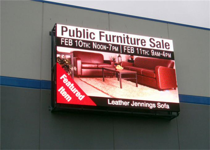 SMD1921 210W Outdoor Advertising LED Display 320x160mm Curve Cabinets