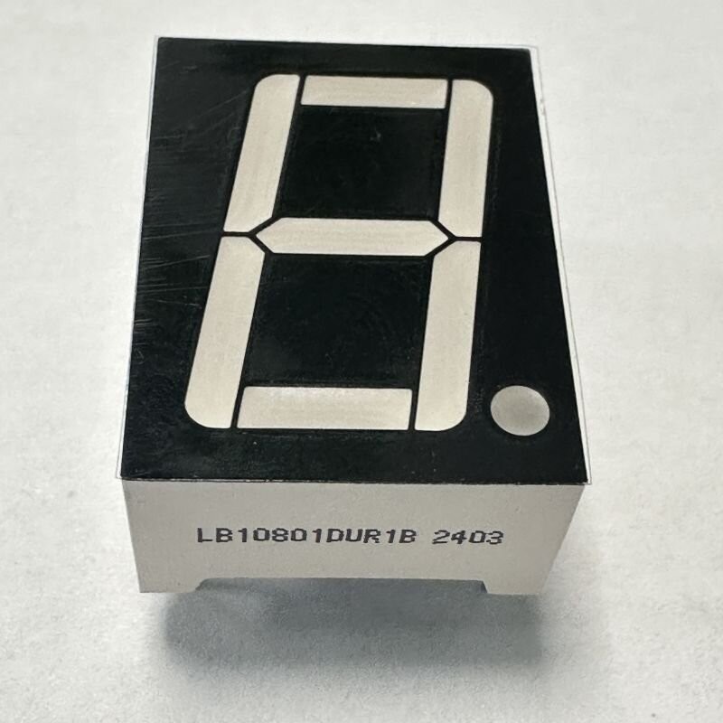 Ultra Bright Red Single Digit 0.8inch 7 Segment LED Display Common Cathode for Digital Indicator