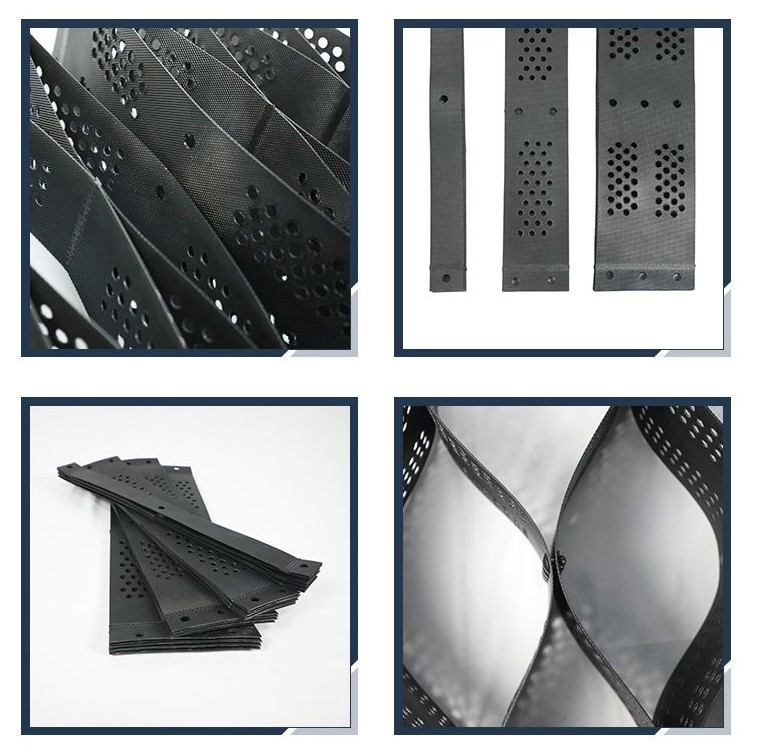100% Virgin HDPE Black Perforated Geocell Ground Grid Geoweb Soil Stabilizer