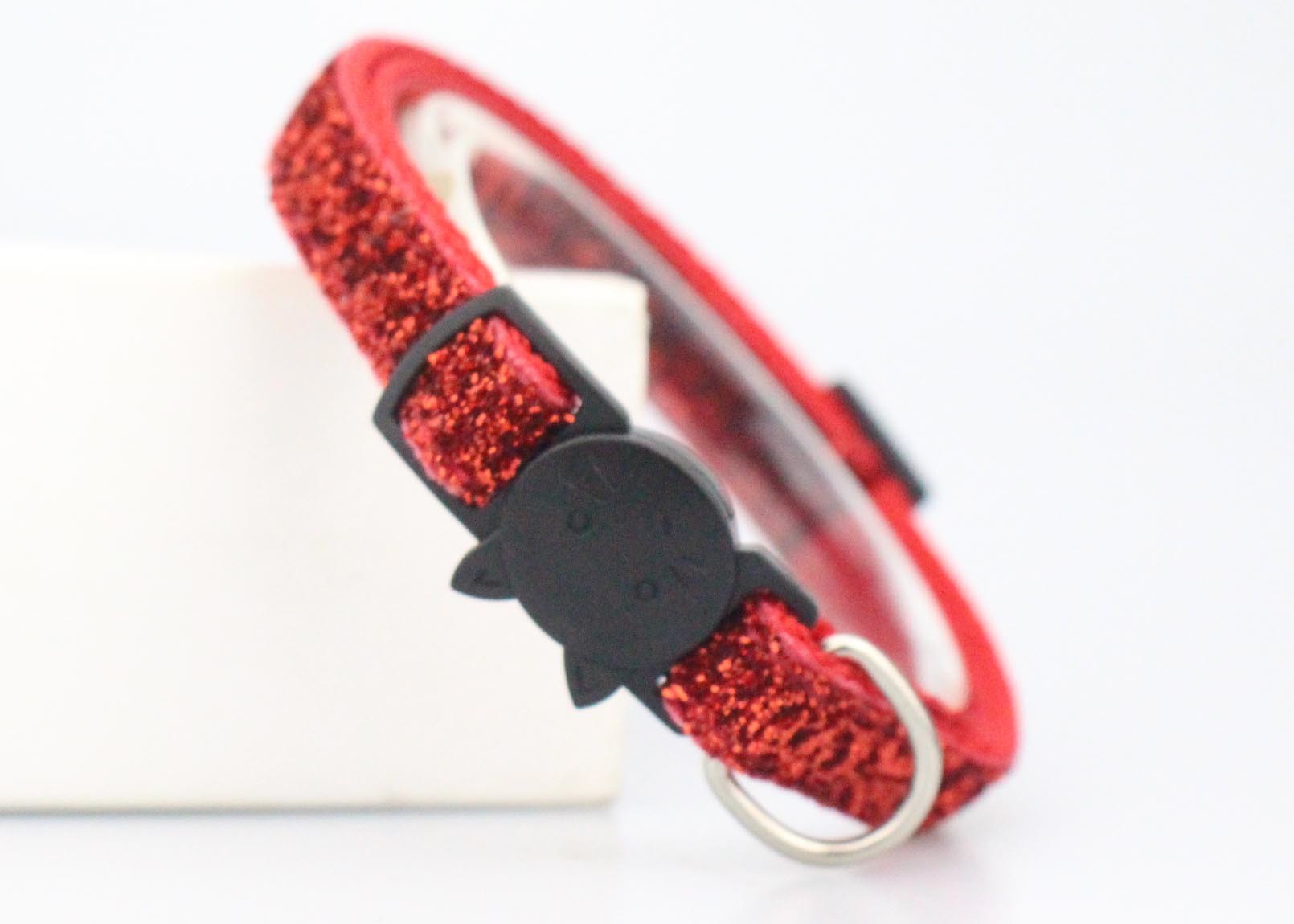 Adjustable Buckle Soft Velvet Nylon Cat Collar For Small Puppy Pet Dog