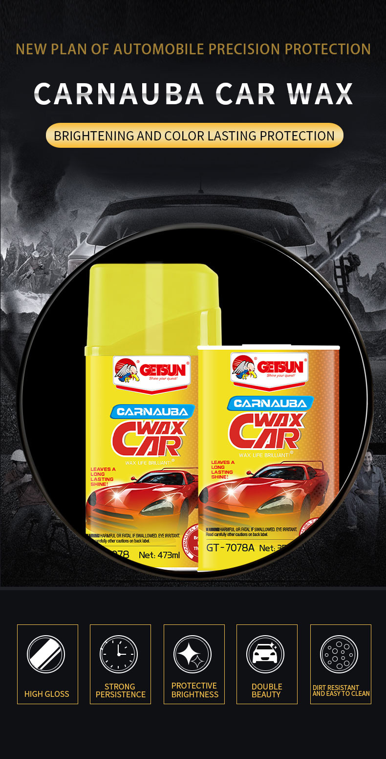 Silicone Carnauba Car Care Paint Nano Ceramic Car Polish Wax Chemical Resistant