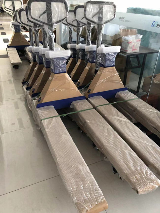 1 Ton 3T Capacity Hydraulic Pump Manual Pallet Jack With Weight Scale