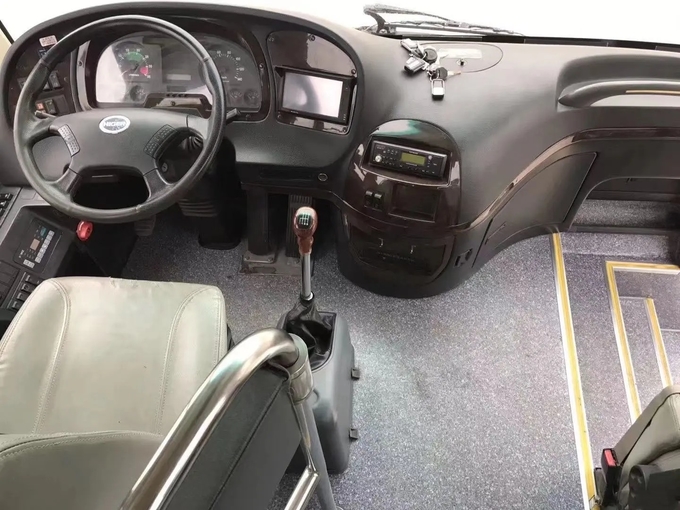 Used Bus And Coach Luggage Compartment 2 Doors 53 Seats Sealing Window With A/C Left Hand Drive Higer Bus KLQ6129