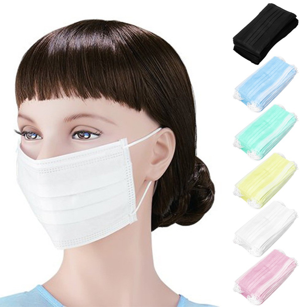 Non Woven Disposable Earloop Face Mask Virus Protective Civil Use