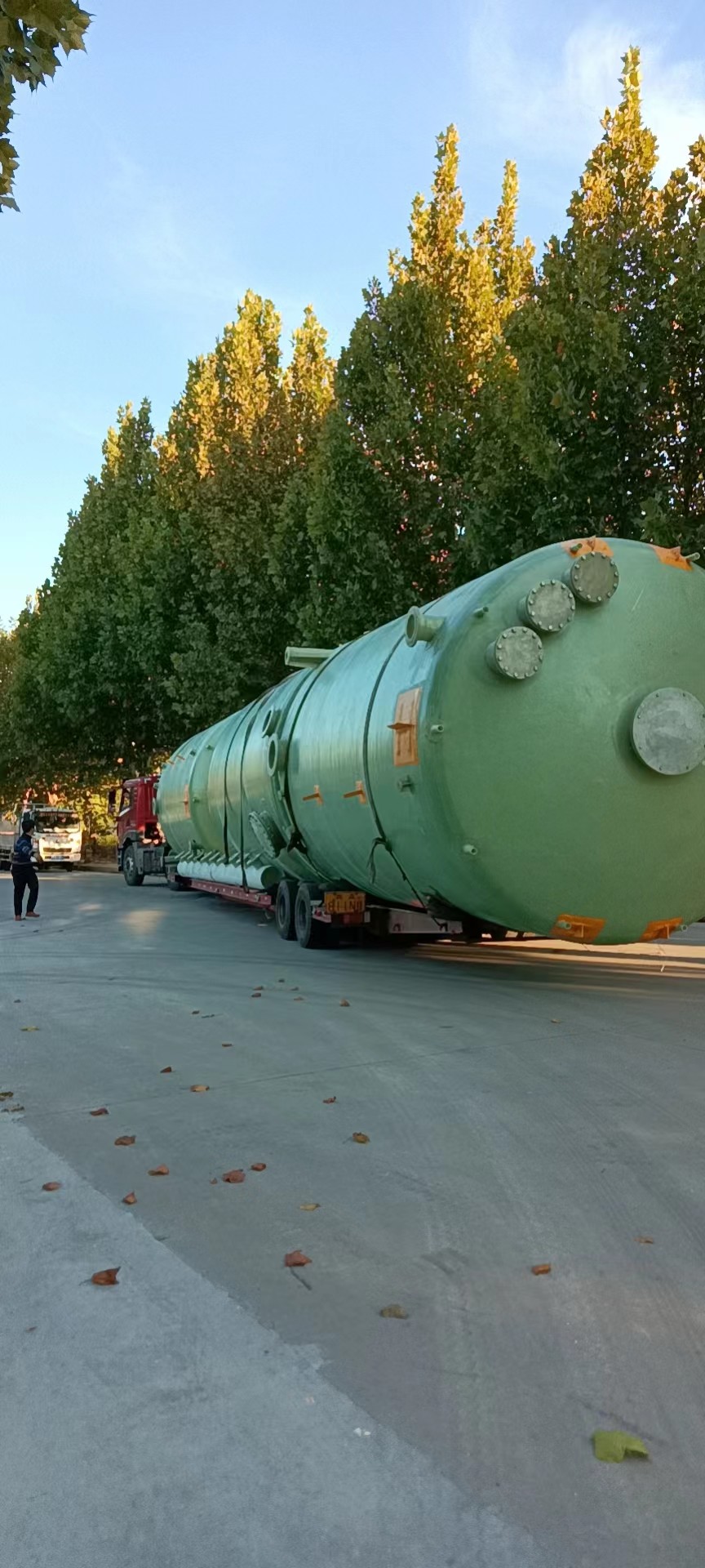 Wastewater Treatment Frp Chemical Storage Tank High Strength Filament Winding