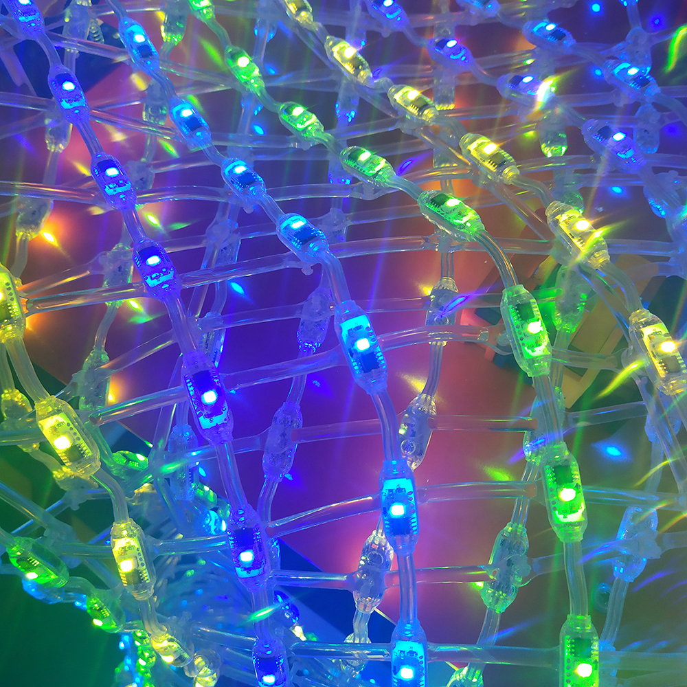DMX512/CPI LED String Lights for Shopping Center Decoration 3D Mini Beans