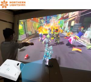 Buy cheap Holographic 3400 LM Interactive Wall Projection Beam Interactive Game product