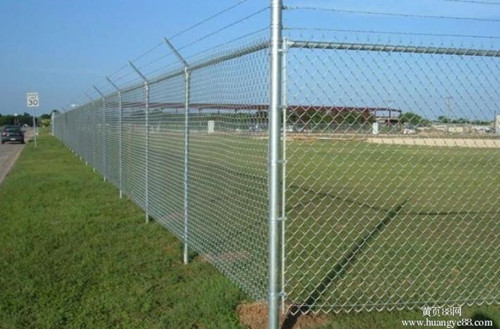 3/4 Apertures Galvanized Diamond Chain Link Fence Twill Weave