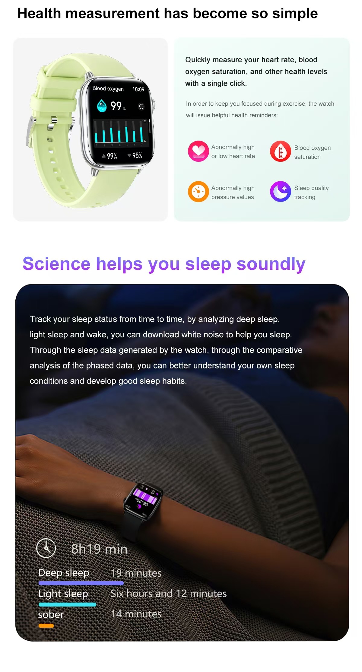 HD13 1.75 HD Touch Screen Smartwatch Heart Rate Sport Tracker Smart Watch Waterproof