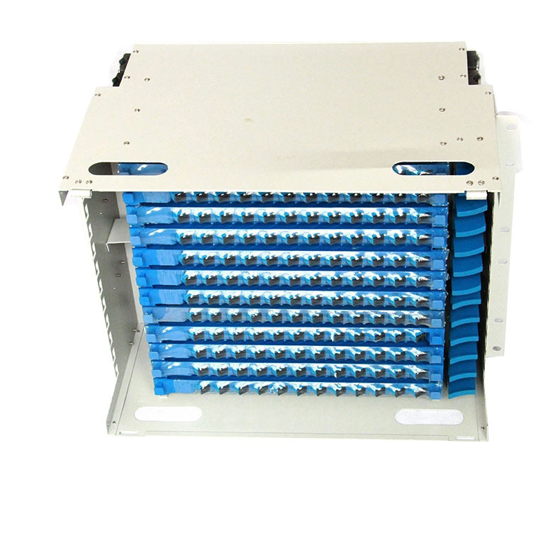 19 Inch 2U 500VDC ODF Fiber Optic Patch Panel Rack Mount