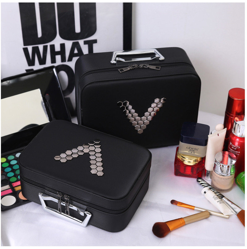 Korean Style Square PU H16Cm Cosmetics Storage Box