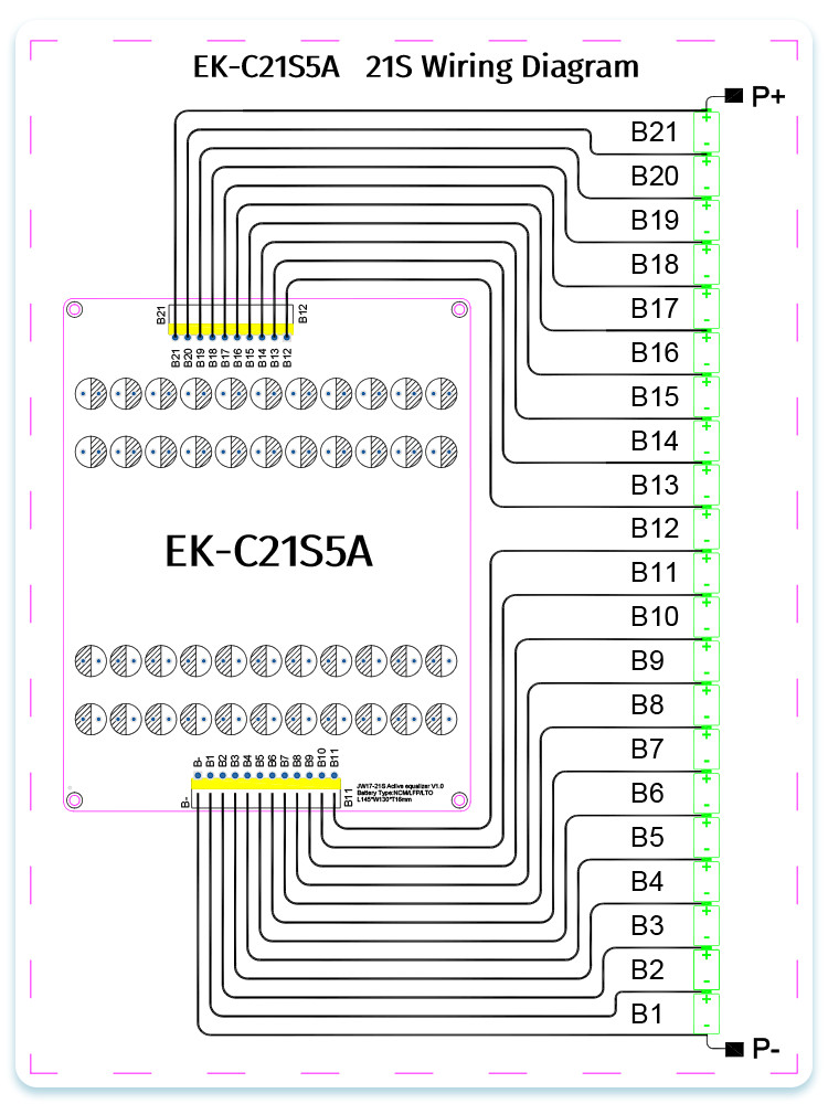 Capacitive Active Equalizer Module 5A 17S 18S 19S 20S 21S For Electric Forklift