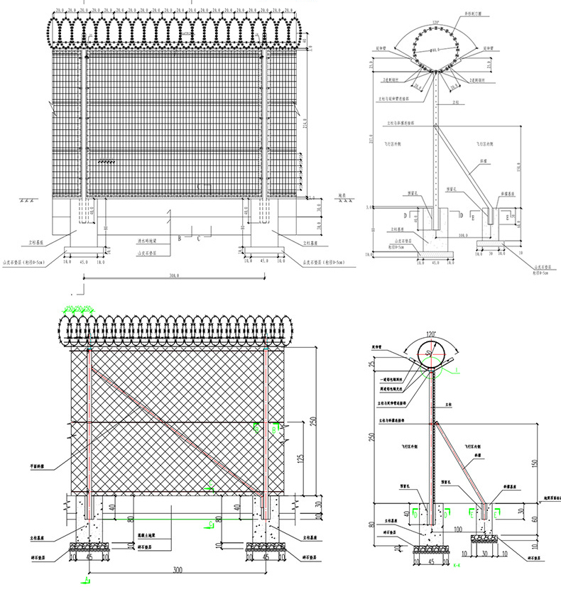 Customized Hot Dipped Galvanized Barbed Wire Fence with Stainless Steel Material