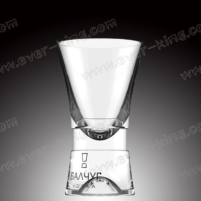 Bullet Shape Vodka Transparent Glass Cup Non Toxic Odorless