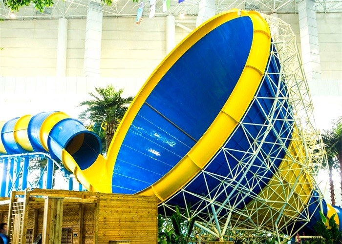 Commercial Fiberglass Custom Water Slides Adult Stimulating High Speed Slide