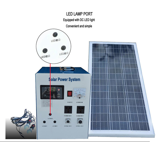220V Complete Solar Power Generation System 5A 100MAH All In One Machine