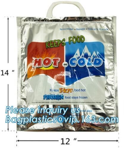 custom bulk waterproof large soft folding food delivery picnic lunch tote grocery cooler bag aluminum foil thermal bags