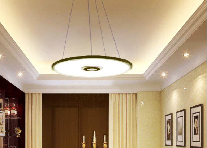 Double Speaker LED Bluetooth Light Bulb , Super Slim Susponsion Remote Control Light Bulb