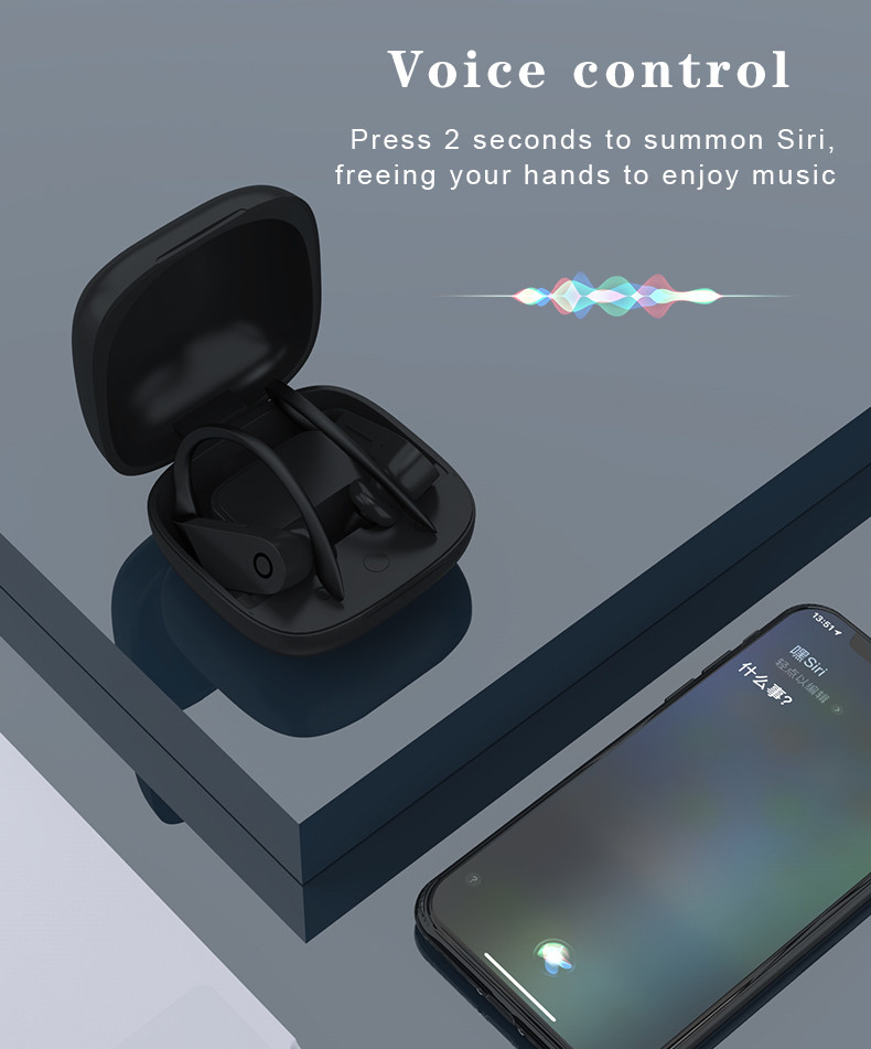 Led Display Sports BT5.0 Noise Cancelling Wireless Bluetooth Earbuds