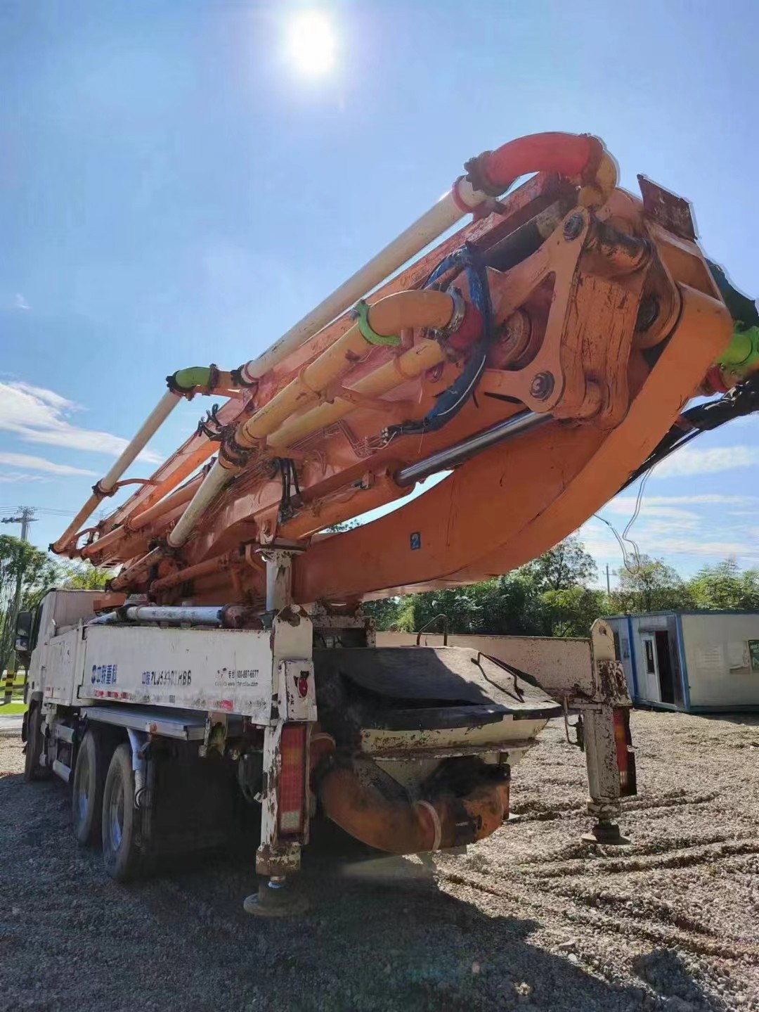 Reproduced Zoomlion Concrete Pump Truck 2014 49m 40900KG