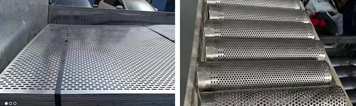 Stainless Steel Mid Steel Perforated Metal Panels Decorative 2.0mm Thick 5.0mm Hole