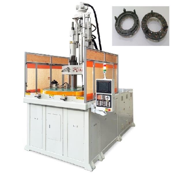 Vertical Rotary Table Injection Molding Machine Used For Car Headlight Bulb Holders