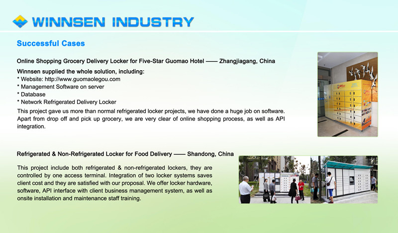 Smart Vegetable Refrigerated Locker Electronic Cabinet Cold Rolled Steel