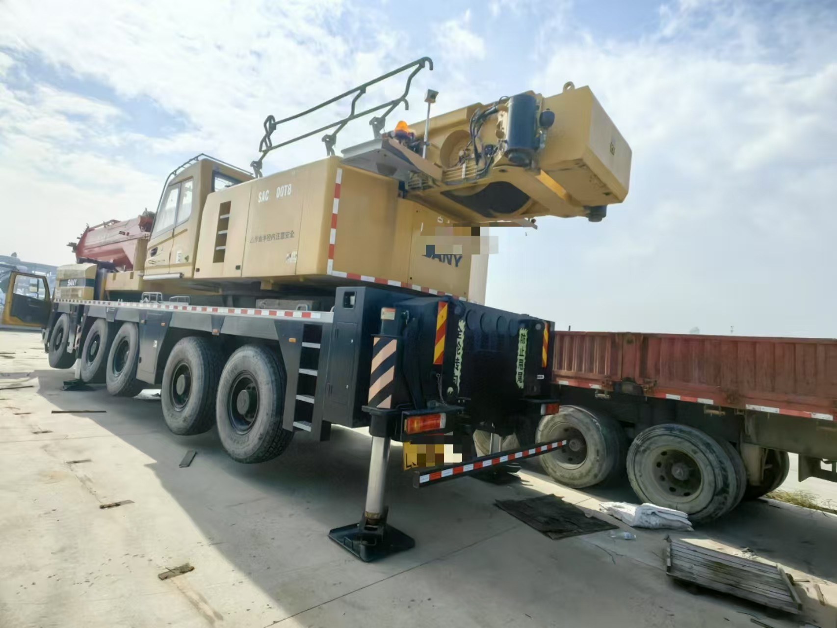 2021 Model Used All Terrain Cranes Sany SAC1600T8 High Lifting Capacity