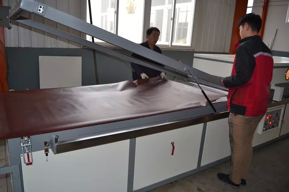 WPC door PVC foil veneer vacuum membrane press machine