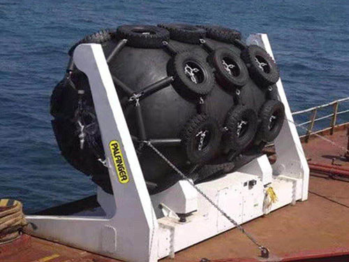 D1350×L3000 80kPa Marine Inflatable Fender 50kPa Ship Pneumatic Fender