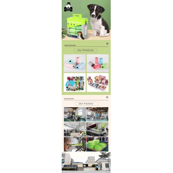 Biodegradable Leak Proof Customizable Dog Poop Bags For Pet Waste Cleanup