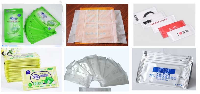3.8KW Wet Wipes Packing Machine 650KG Non Woven Wipe Packing Line​