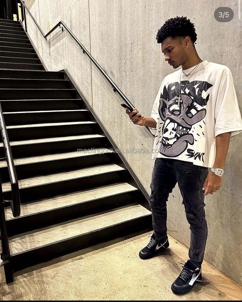 Support 7 Days Sample Order Lead Time for Custom Men's Oversized Drop Shoulder T-shirt