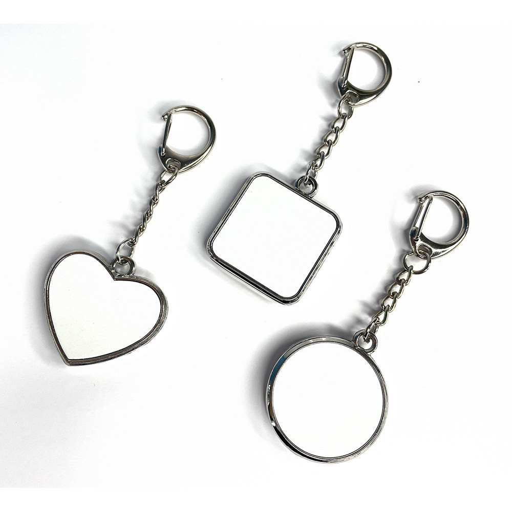 Sublimation Aromatic Metal Keychain Sublimation Personalized Photo Printing Keyring With Scented Discs