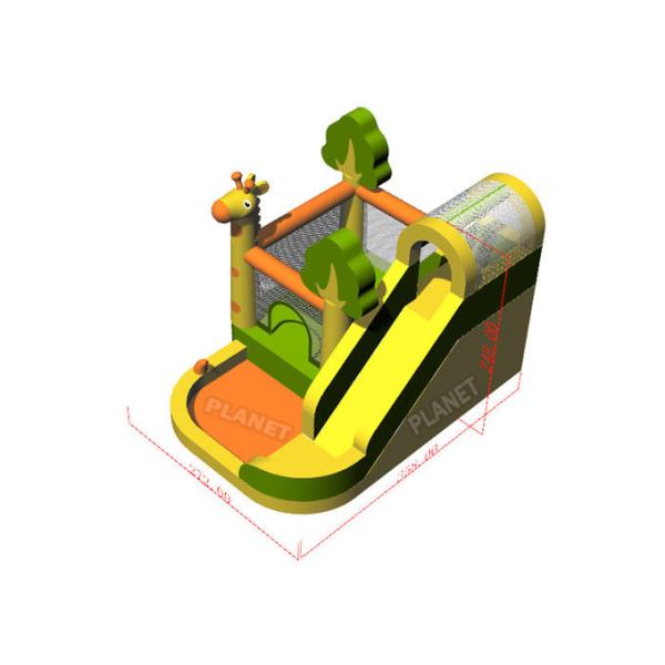 Commercial Adult Inflatable Giraffe Bouncy Castle With Air Blower