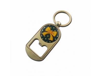 Custom Promotion Metal Print Logo Bottle Opener Key Ring,Custom die casting zinc alloy pearl nickle plating bottle opene