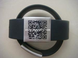 China Adjustable Safety ID Alert Bracelet/Wristband,Silicone metal ID bracelet on sale