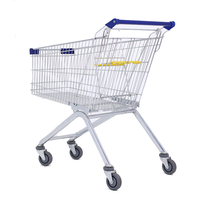 60L 450MM Grocery Shopping Trolley Cart With Wheels Metal Q235