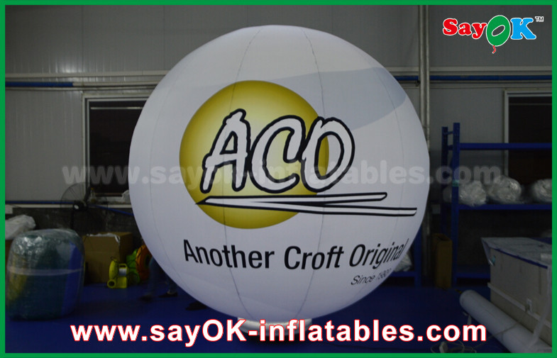 0.2mm PVC Airtight Inflatable Ground Balloons Waterproof With Logo Print
