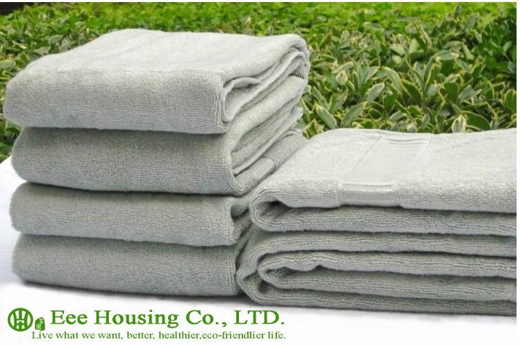 100% Plain Bamboo Fiber Tower, Eco-friendly and Anti-Bacterial, 34cm*76cm,Blue/ Green/Pink/ khaki