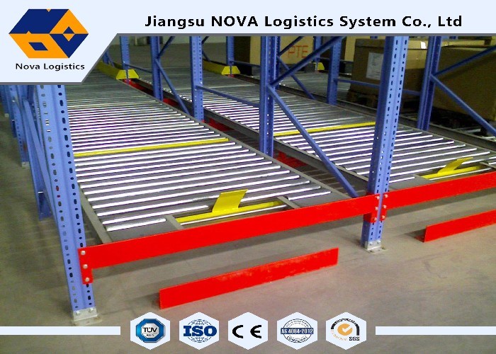 Gravity Fed Carton Live Storage Racking , Gravity Fed Racking Systems Anti Corrosion