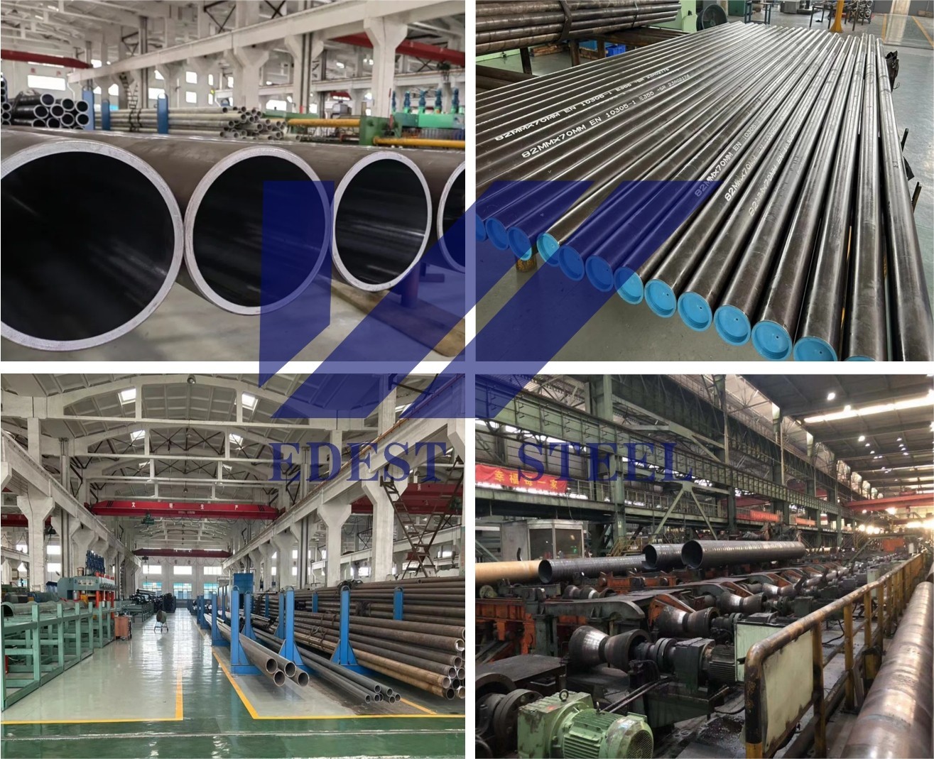 OD60mm-630mm Carbon Steel Hollow Bar E470 Hollow Bar Customized