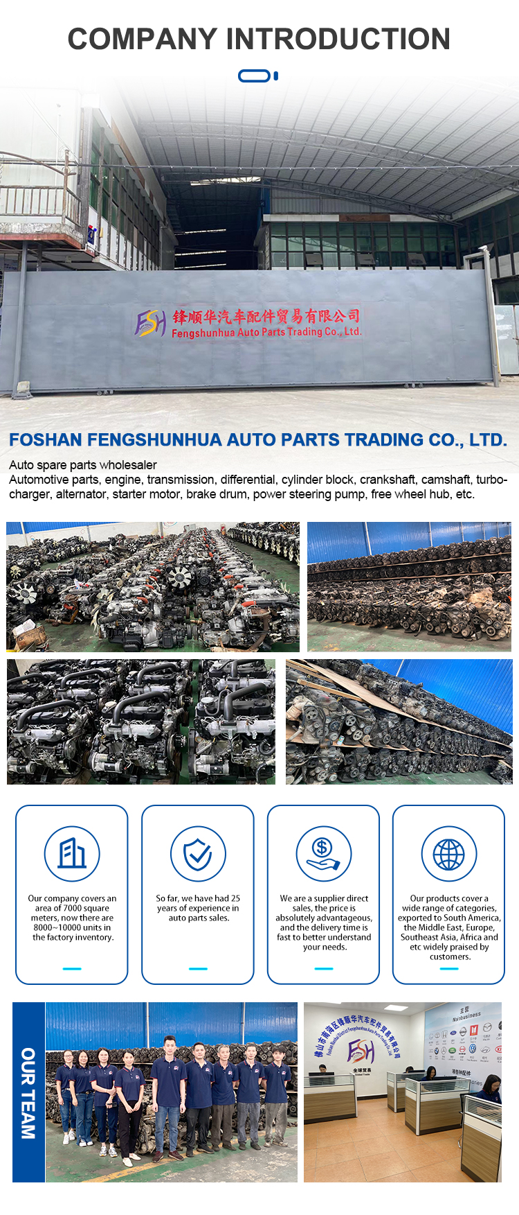 Toyota 1DZ Boutique Used Diesel Engine For Forklift Trucks