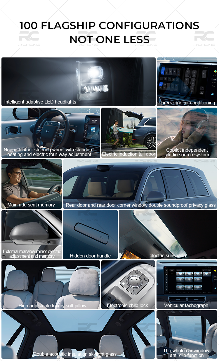 Hot Selling High Level Hybrid Car Lixiang L9 Hybrid Petrol Suv From China Li Auto Leading Ideal Vehicle Wholesaler