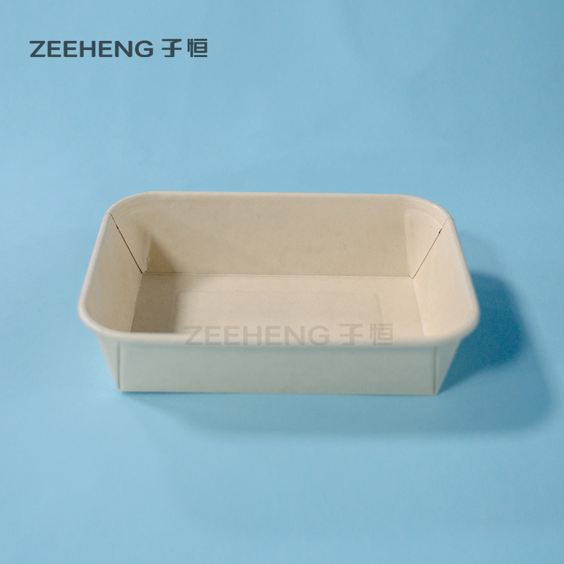 Ziheng High Quality Rectangle Disposable Bowls Paper Food Container With Lids
